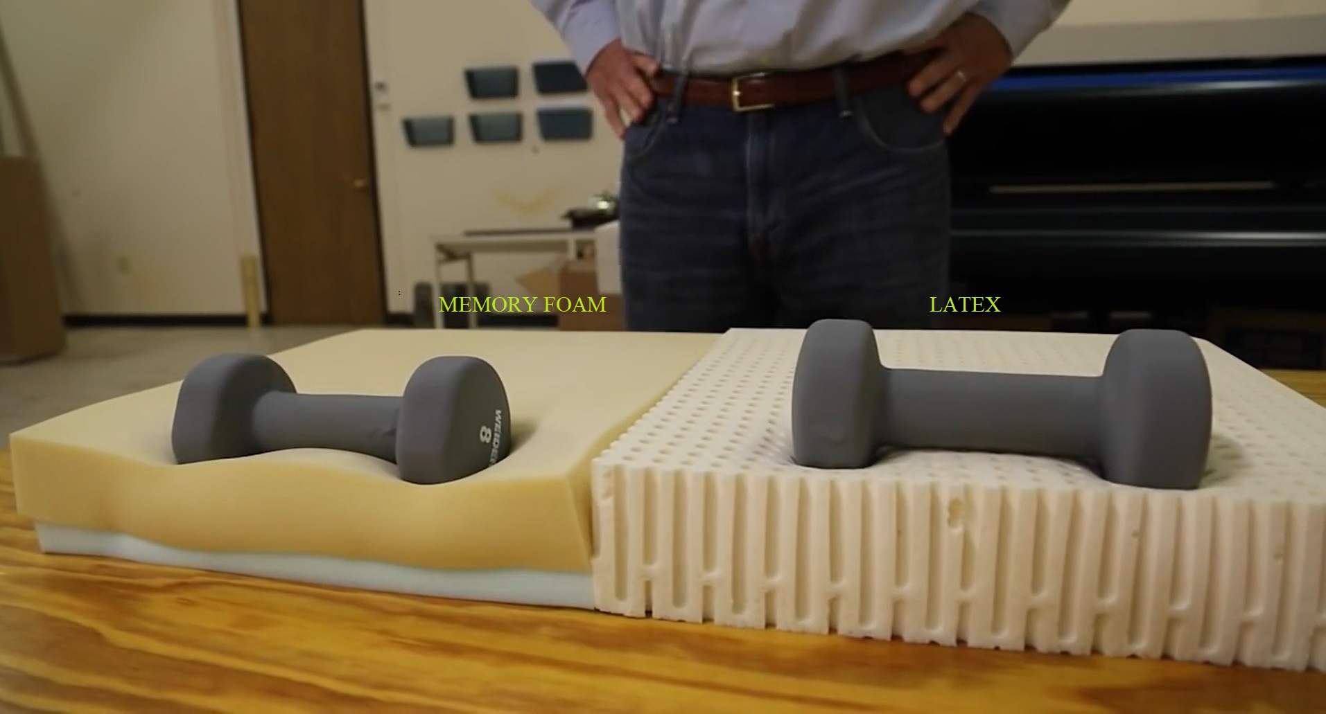 Foam vs Latex mattress 2