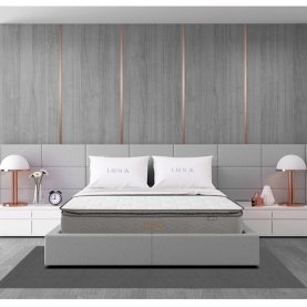 Nệm lò xo Liên Á Cocoon Grey Luxe cao 30cm