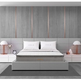 Nệm lò xo Liên Á Cocoon Grey Luxe cao 30cm