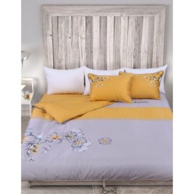 Bộ chăn ga gối chần thêu My Youth – MY T1